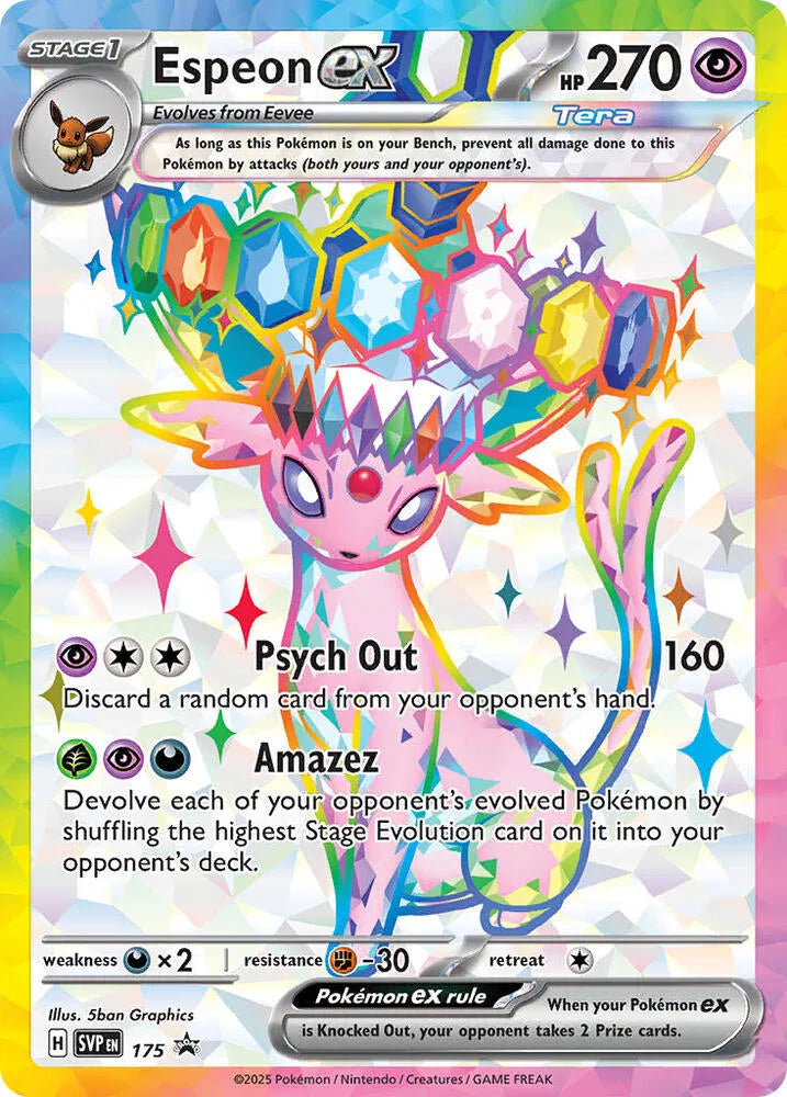Espeon ex - 175 [SVP] - SVP 175 - Promo/Holofoil